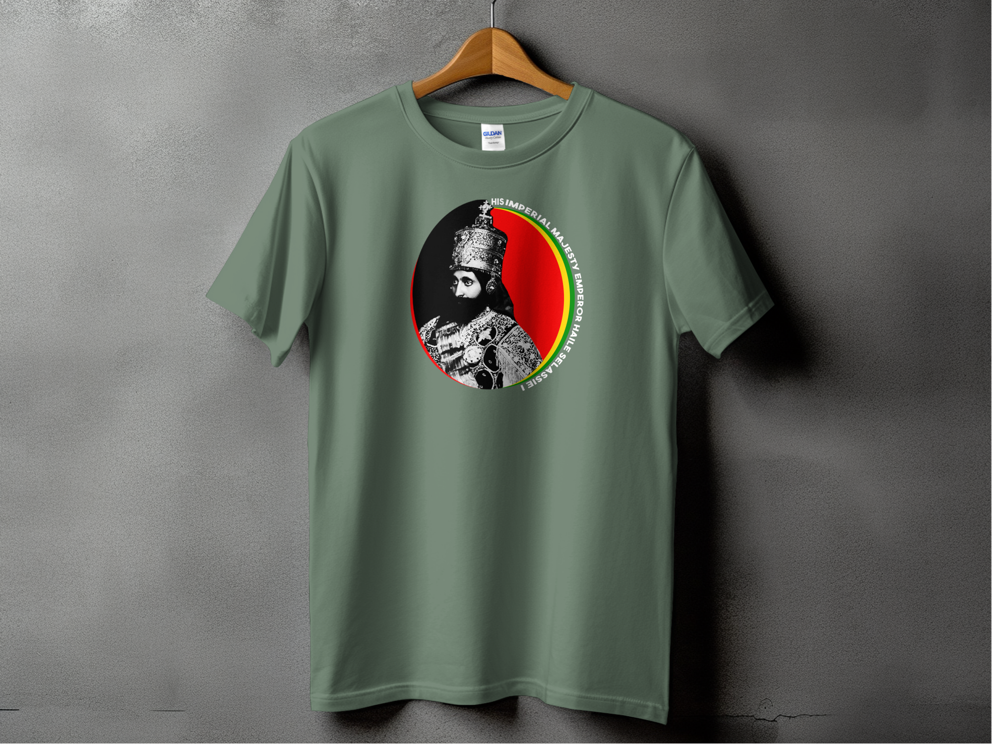 His Imperial Majesty T-shirt Black / Military Green
