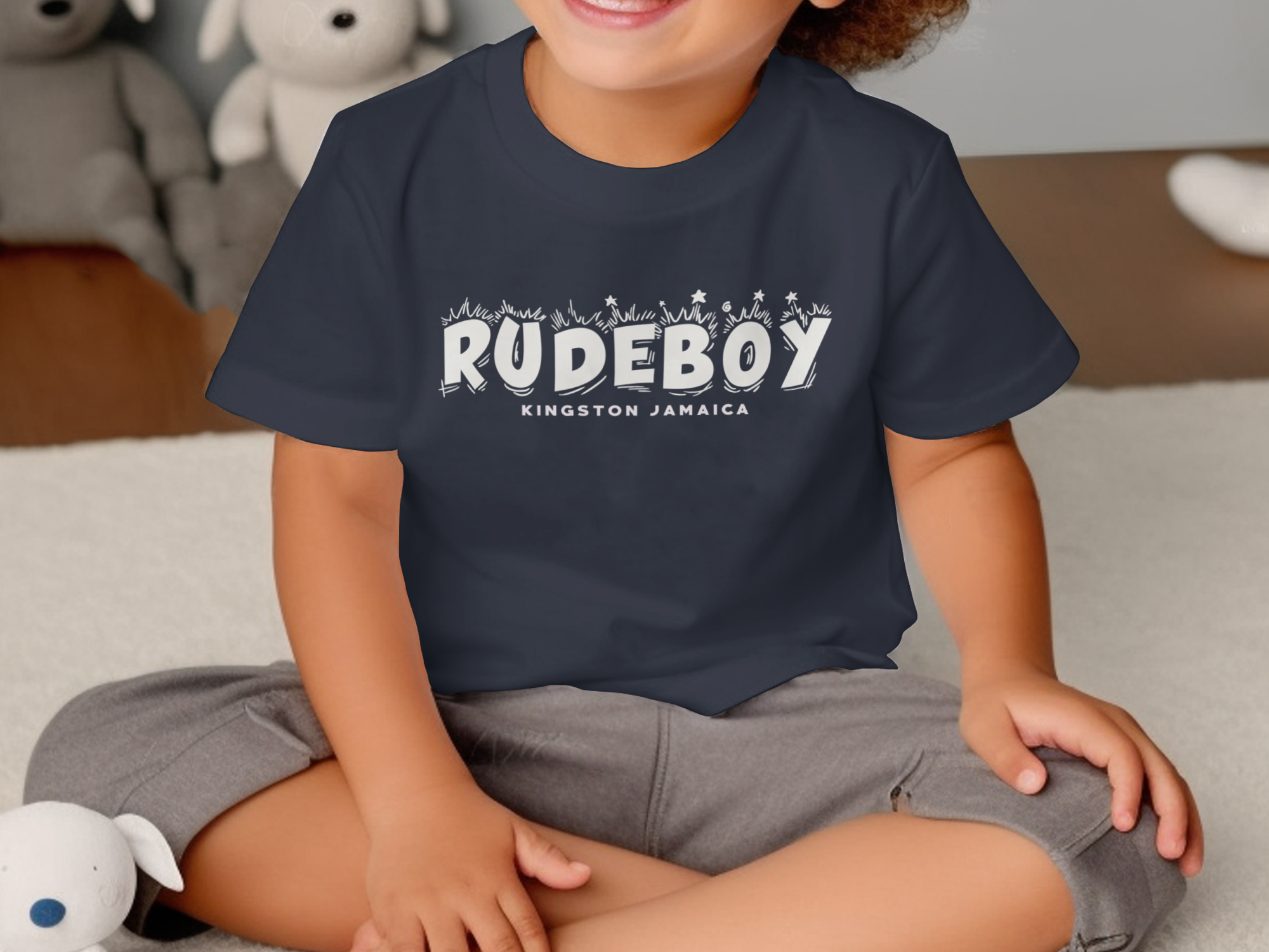 Rude Boy Toddler T-shirt Navy
