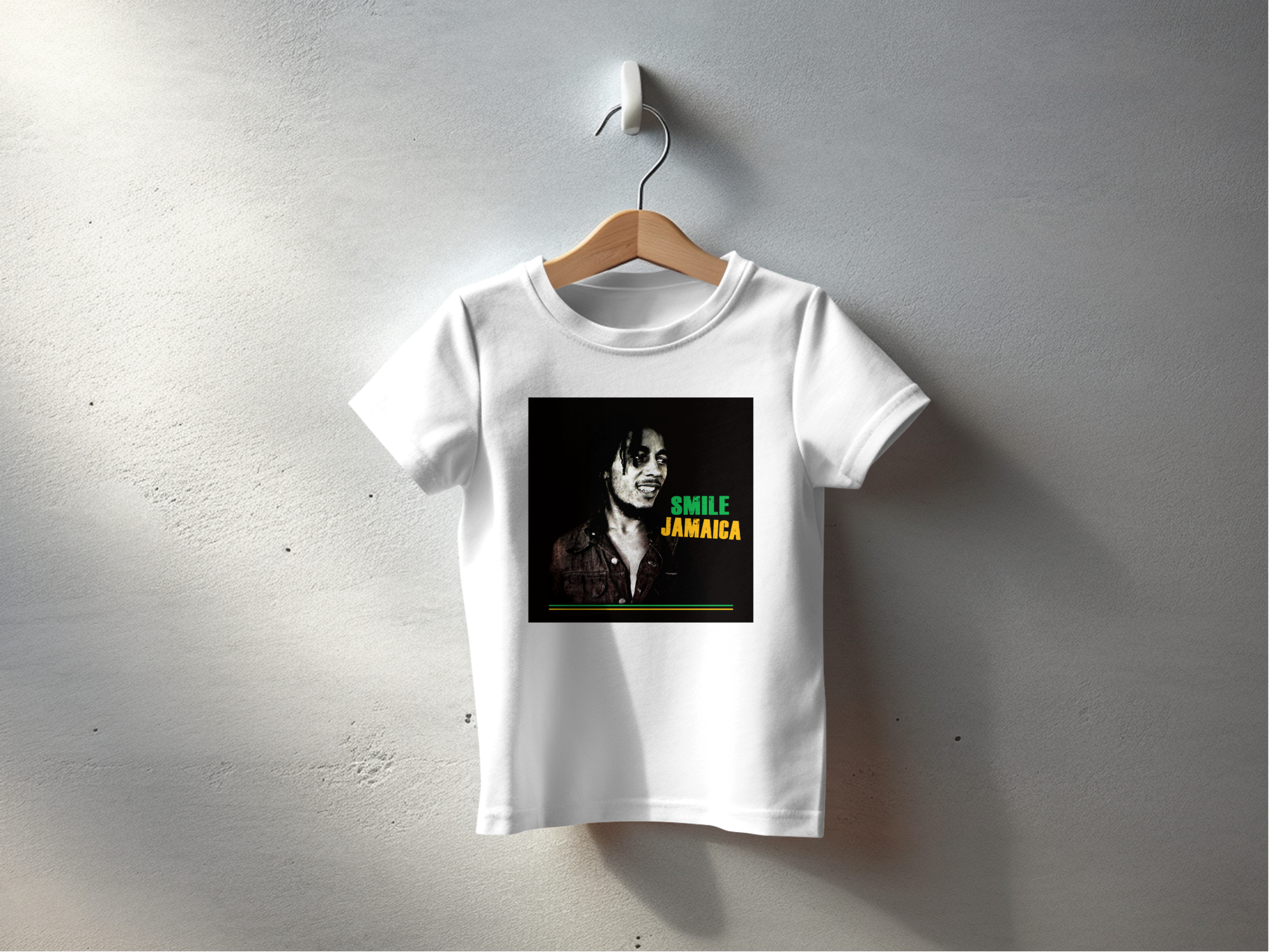 Bob Marley Smile Jamaica Baby T-shirt White