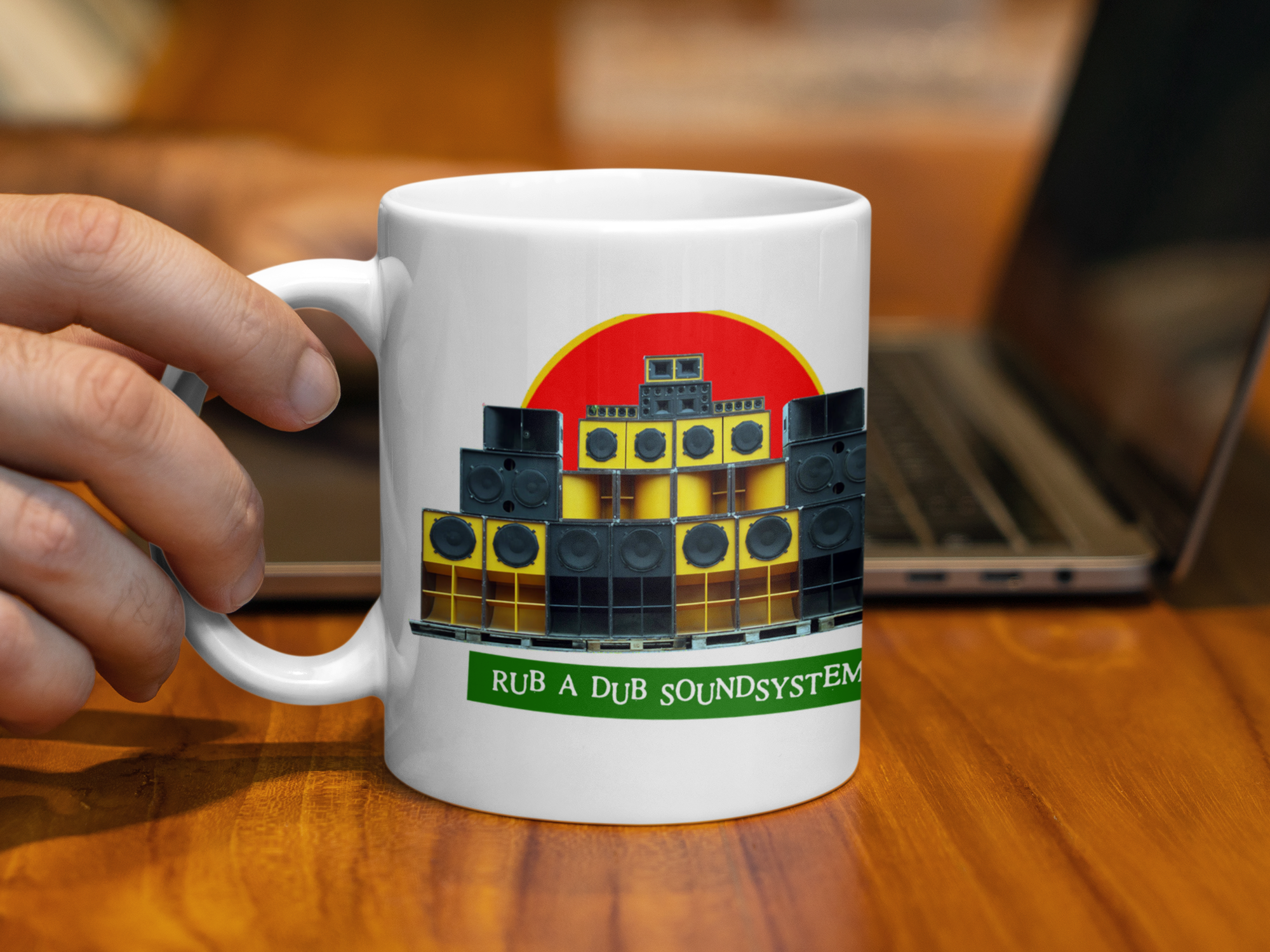 Rub A Dub Sound System Coffee Mug White