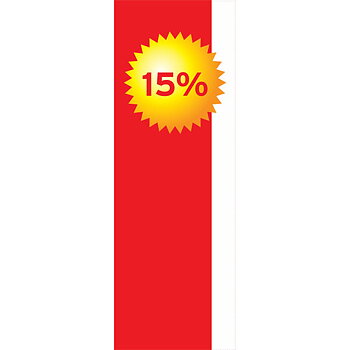 Kampanjskylt 350x1000mm 15%