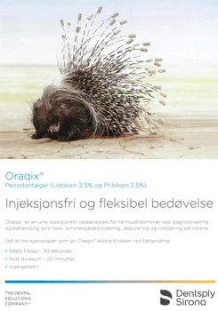 Oraqix - Injeksjonsfri og fleksibel bedøvelse