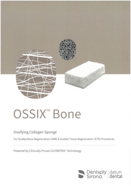 Ossifying collagen sponge. OssIX Bone