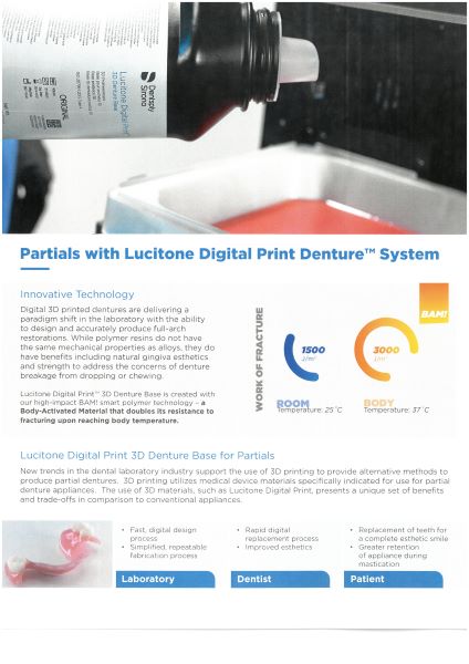 Partials with Lucitone Digital Print Denture System