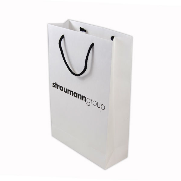 Paper bag white, Straumann Group
