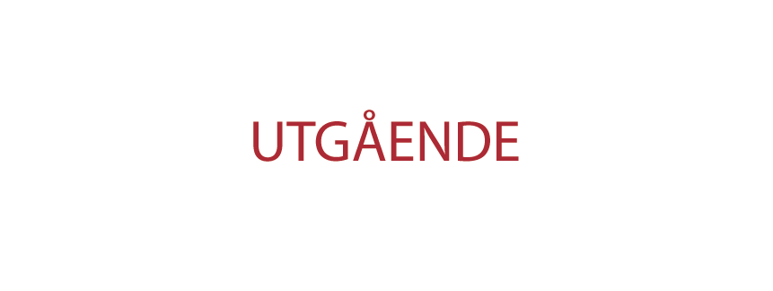 UTGÅENDE