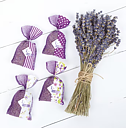 Bag with Lavender, SACHET LAVANDE,  7 x H 12 cm,  Beige / Purple