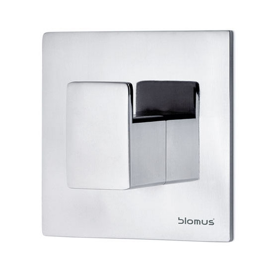 Enkelkrok Självhäftande, BLOMUS  MENOTO, 6 x H 6 cm, Blankpolerad rostfritt stål