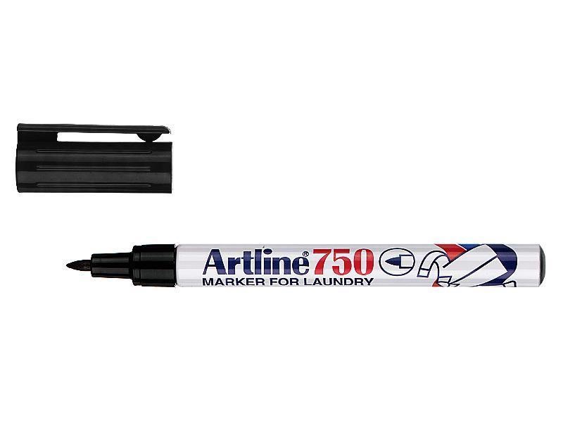Artline Black EK 750 Laundry Marker, Permanent Markers