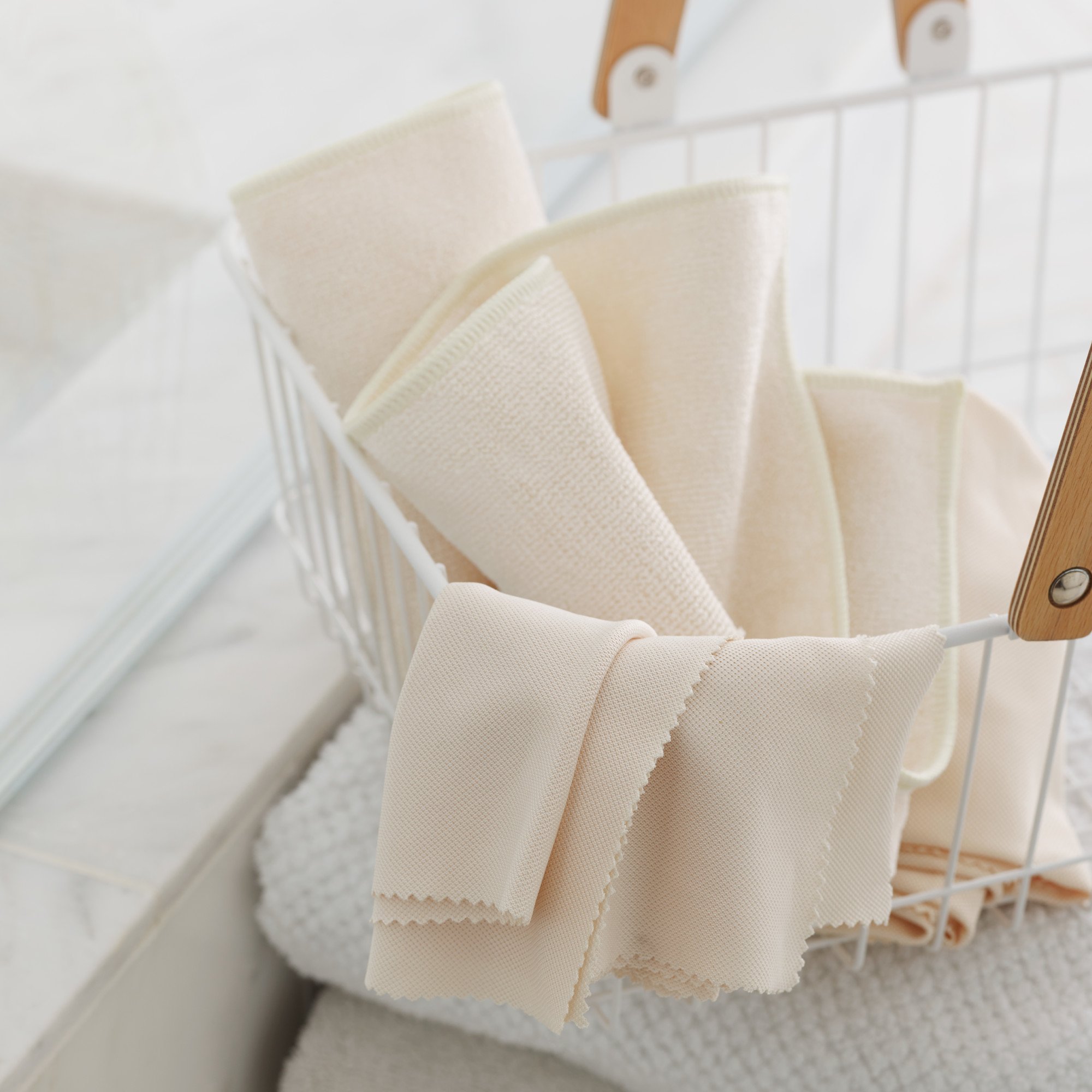Mikrofiberdukar för badrummet, 2 st, SHOWER CLEANING PACK,  Ivory