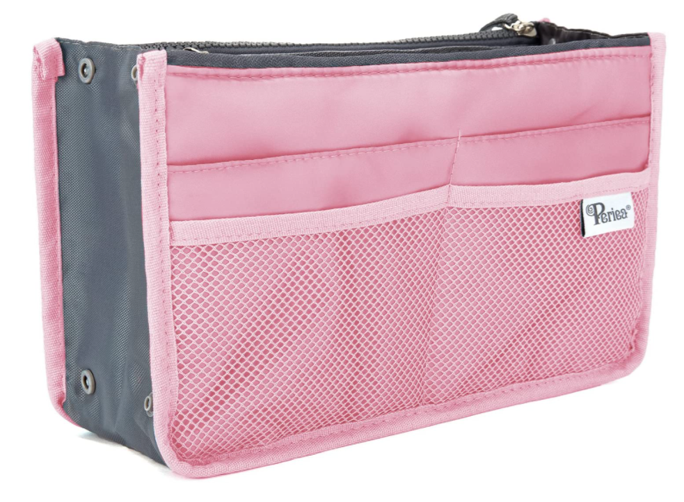 Handbag Organizer, lätt & mjuk, CHELSEY LARGE, L34 x H21 cm, Rosa