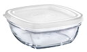 Glas Square Food Bowl, 610 ML, DURALEX MEDIUM, 14 x 14 x H 5,8 cm, Clear