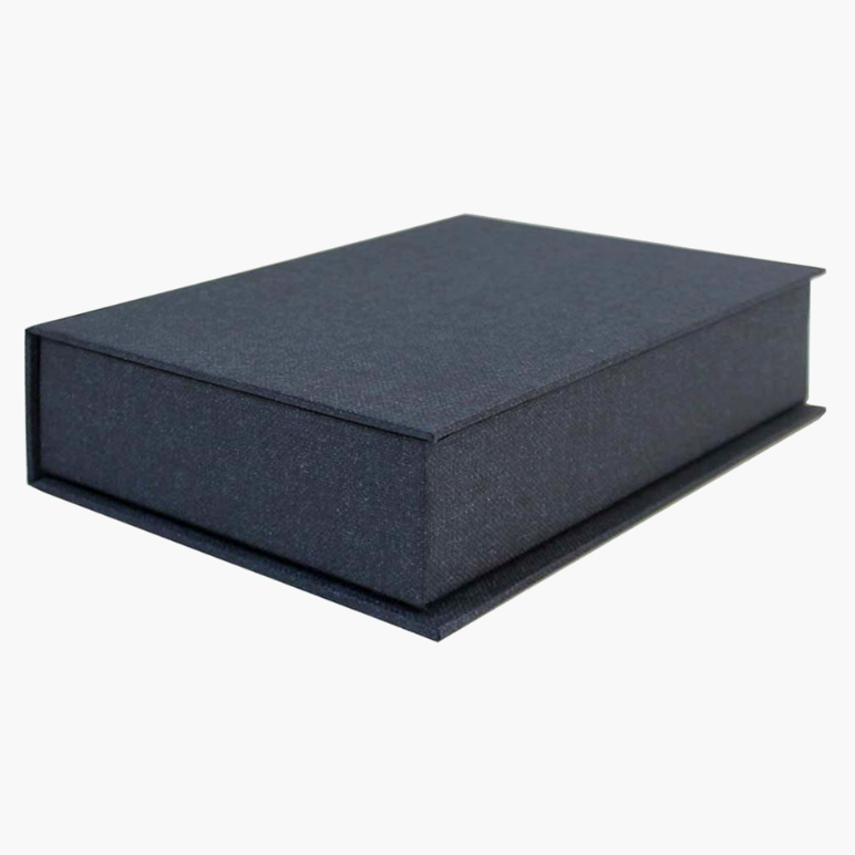 Boklåda, A5, TOILE DESK BOX,  22,5 x 17 x  H 6 cm, Mörkblå