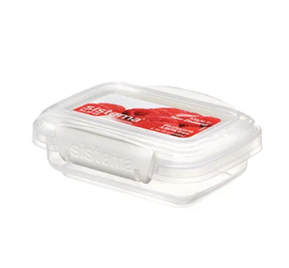 Burk, mini, 200 ml, KLIP-IT WHITE, Sistema, Transparent / Vit