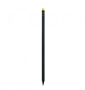 Pencils, Set of 5, DESKSTORE, H 17,5 cm, Black with yellow eraser