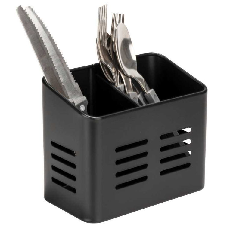 Förvara.se i metall, BLACK UTENSIL CADDY 16 x 9 x H 13,5