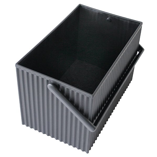 Korg, stapelbar, OMNIOFFRE MEDIUM, 15,5 × 24 ,5 × H 15,5 cm, Svart