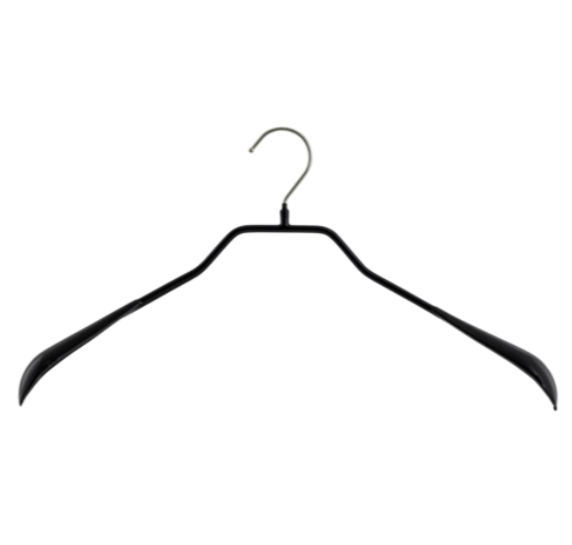 Galge för kavajer och ytterkläder, MAWA BODYFORM SMALL, 38 cm, Svart