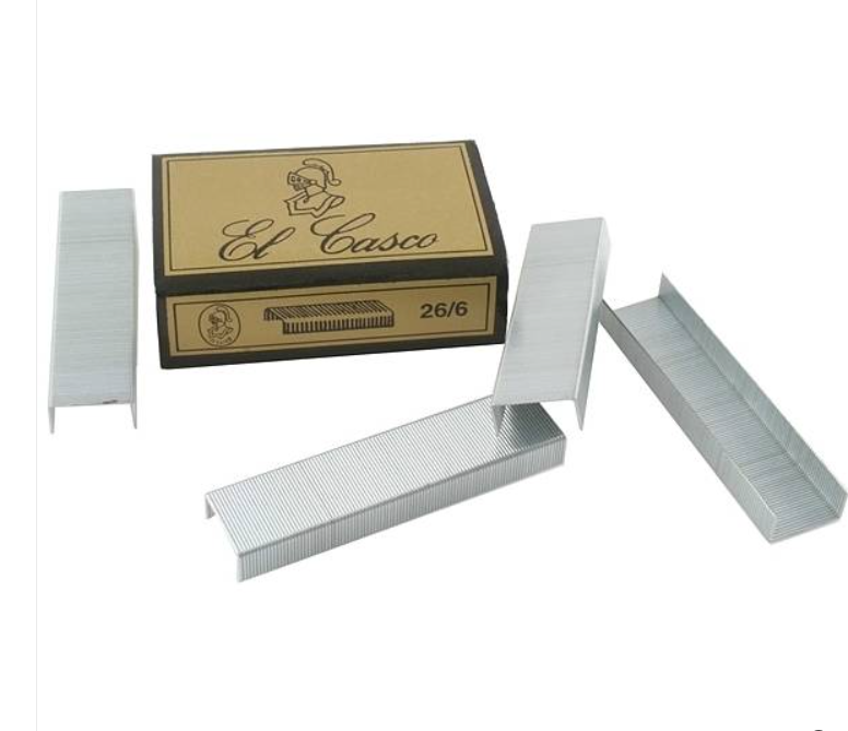 Häftklamrar, 30 x 1000 st,  BIG PACK EL CASCO STAPLES 26/6,  Silver