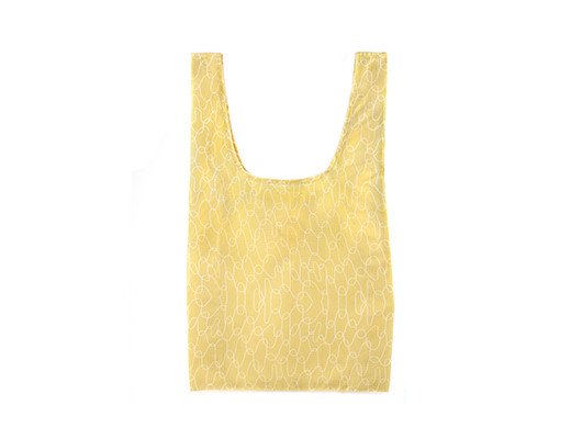 Shoppingbag - hopvikbar kasse, TRASSEL, Gul