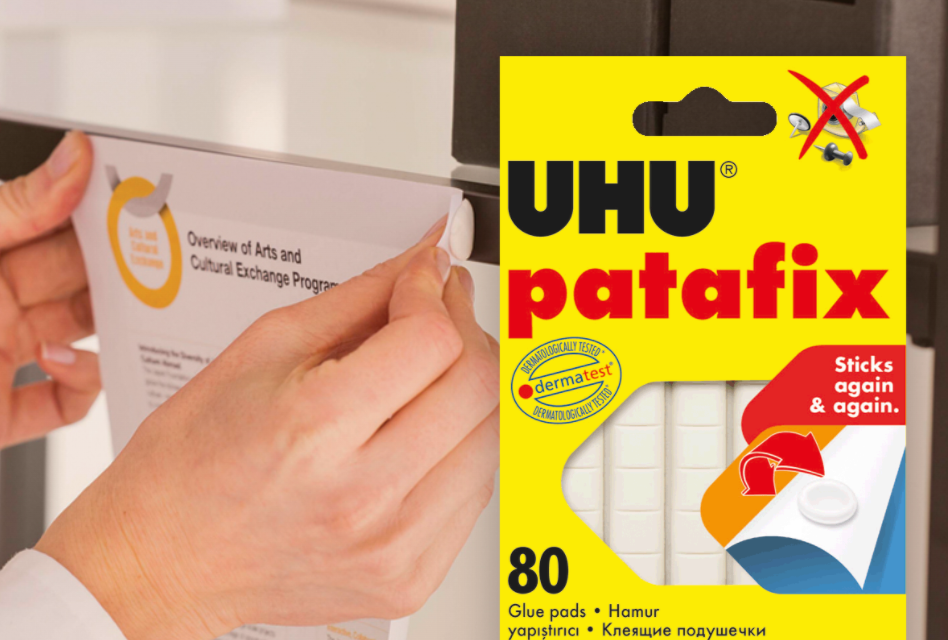 Förvara - Adhesive pads, Set of 80, UHU PATAFIX, White