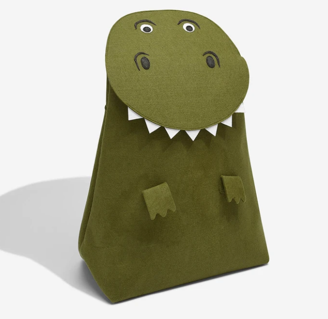 Förvaringssäck för barn, T-REX, 51 x 25,5 x H69 cm, Grön