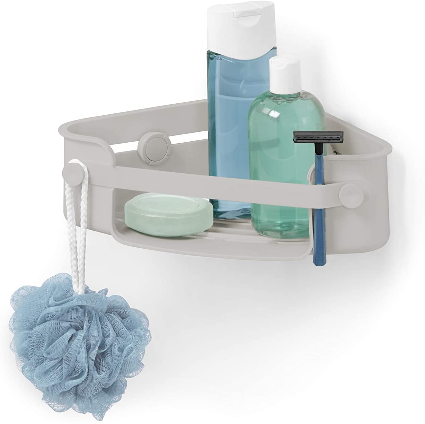 Förvara Corner shower basket with suction plug, FLEX GELLOCK, 19 x