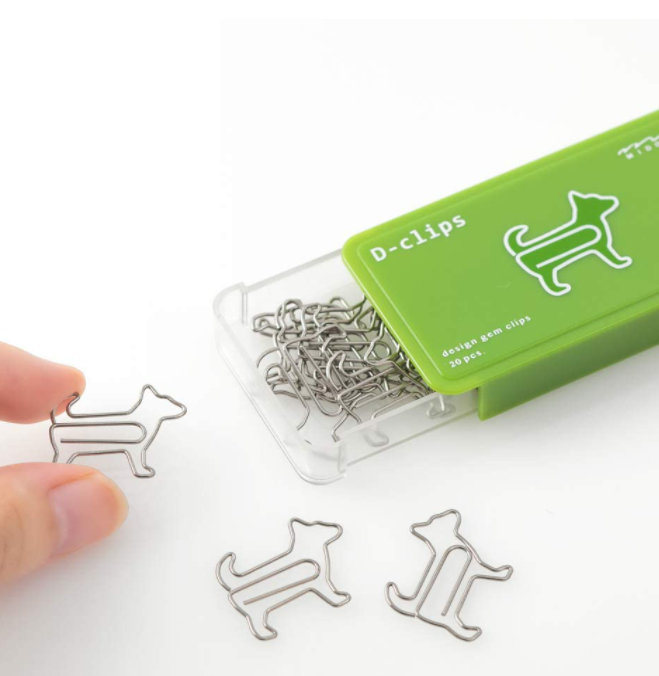 Gem, Små hundar,  20 st, D-CLIPS DOG, Midori,  Grön / Silver