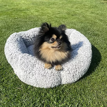 Rund fluffig hundsäng 50 75 100 cm