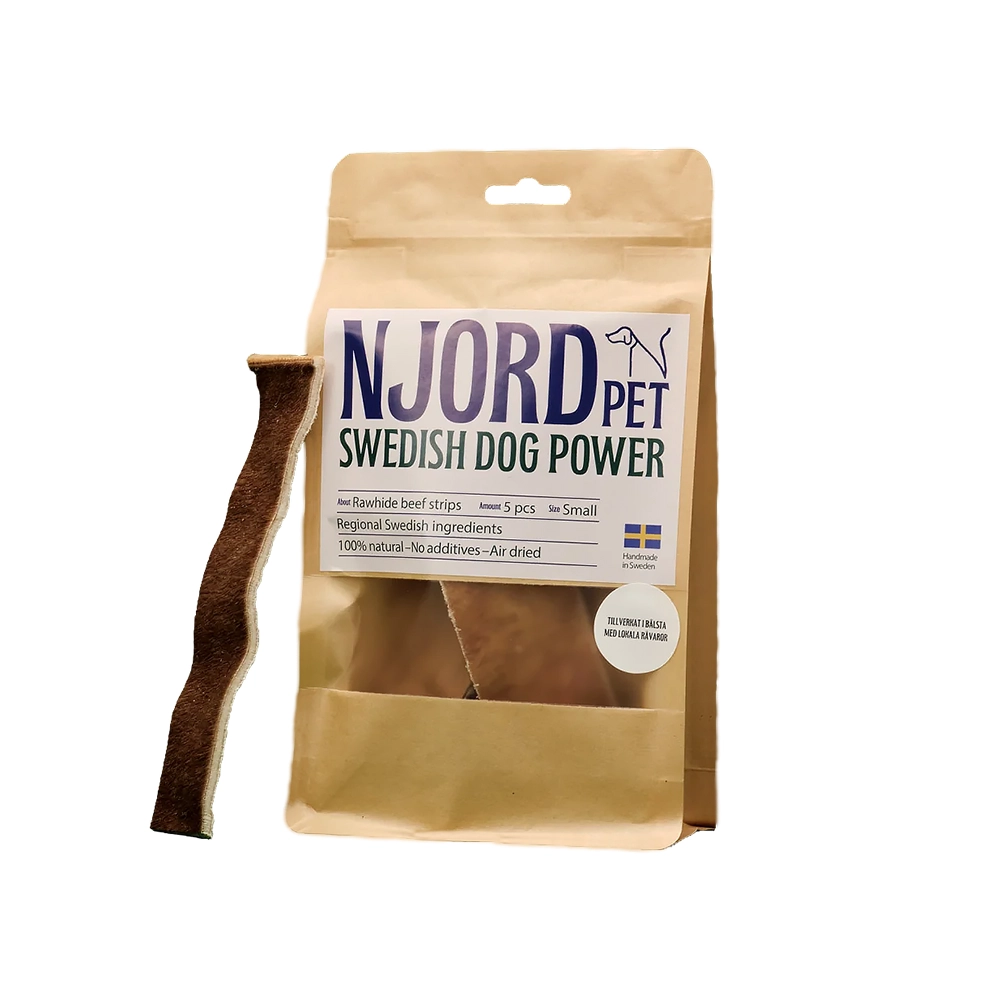 Njord Pet hundstrips av nöt
