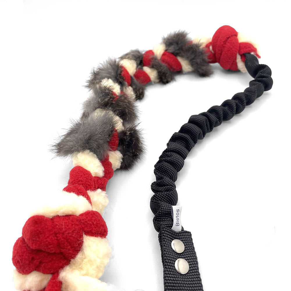 Braided dog toy with expander - 5