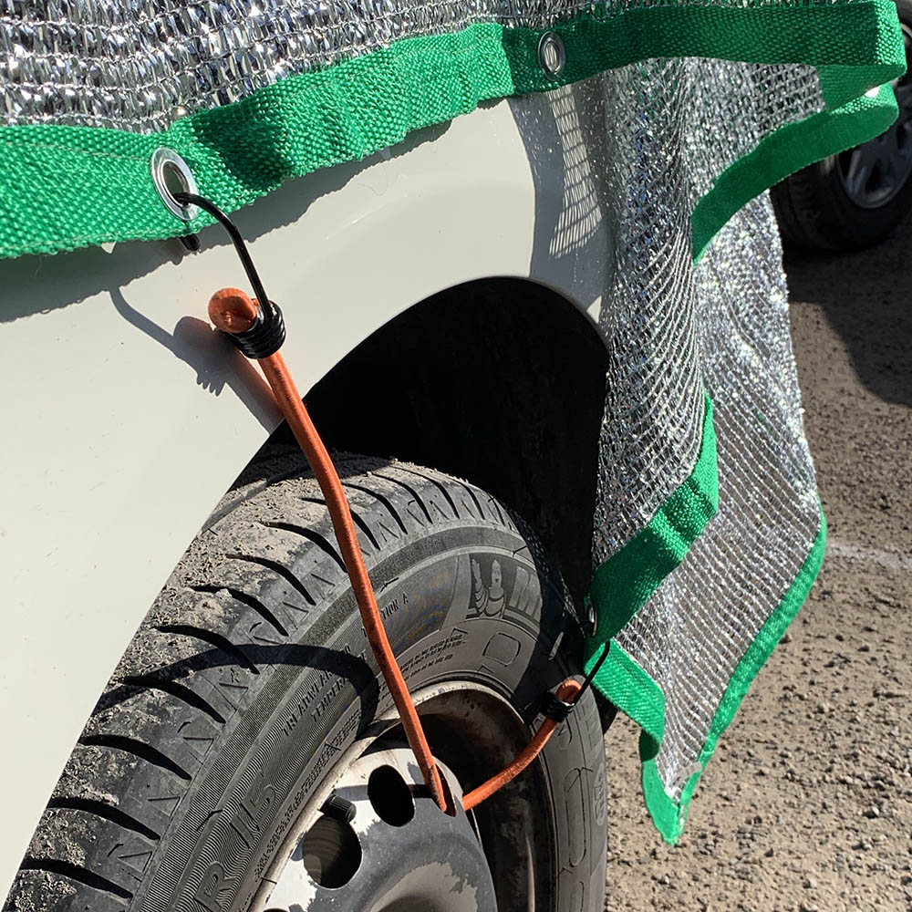 Bungee cord to the alumiumium shade net - 3