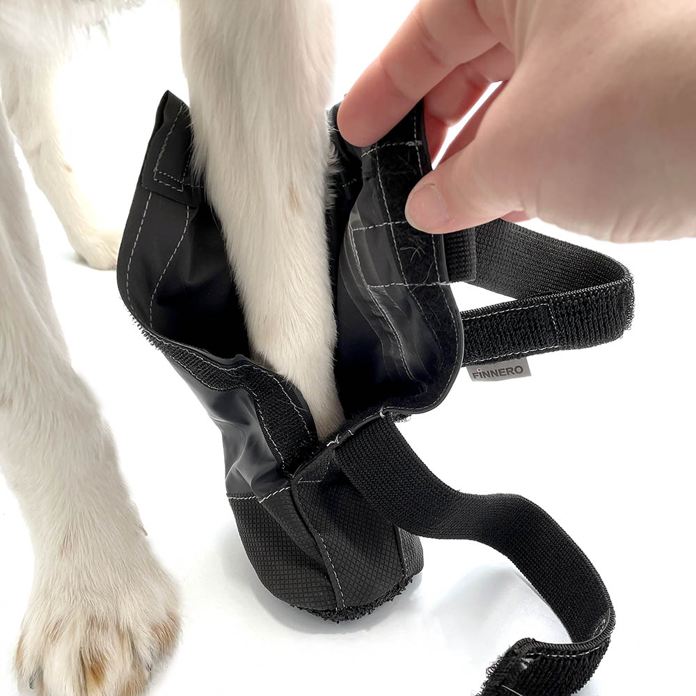 Kura dog booties from FinNero