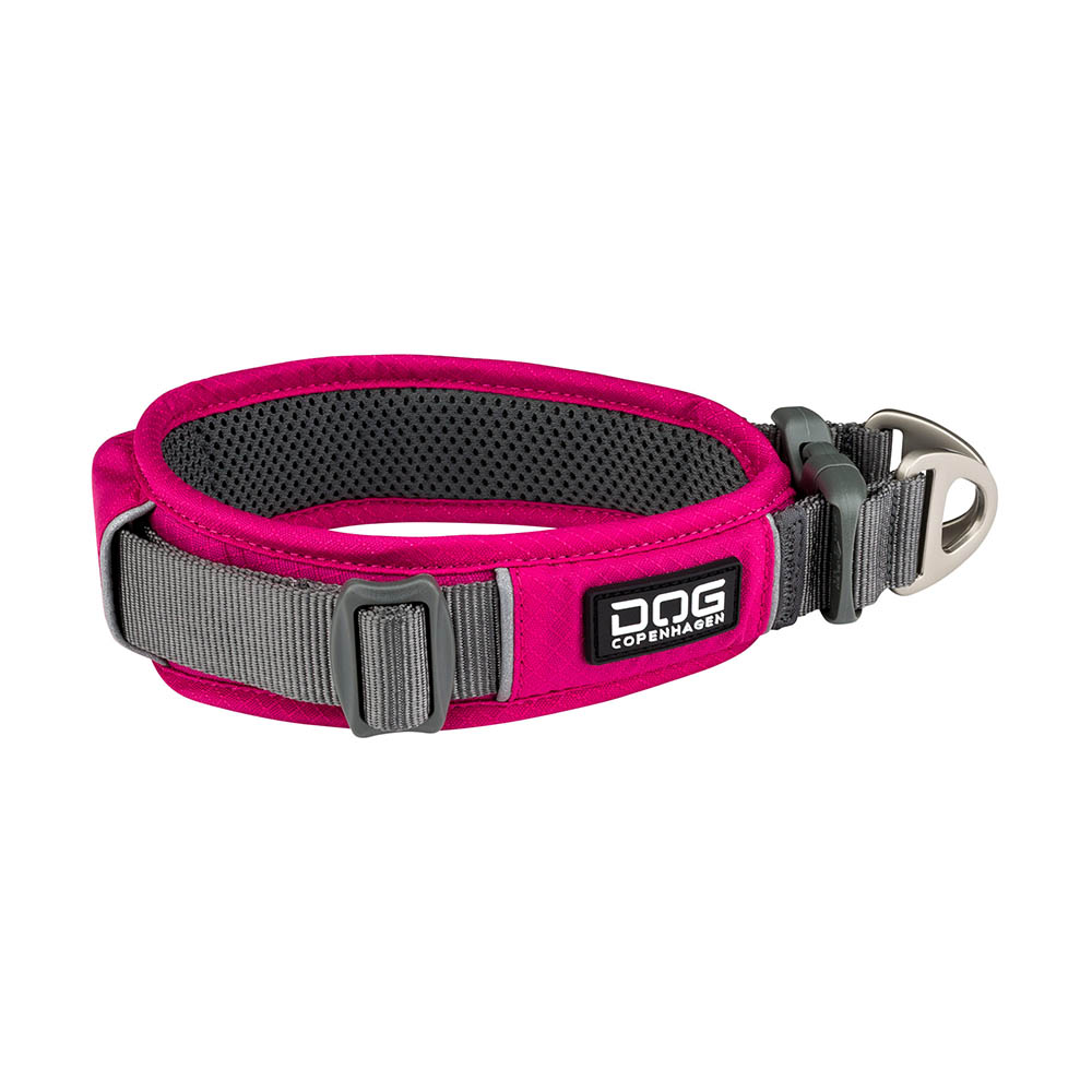 Rosa halsband till stor eller liten hund DOG Copenhagen Wild rose