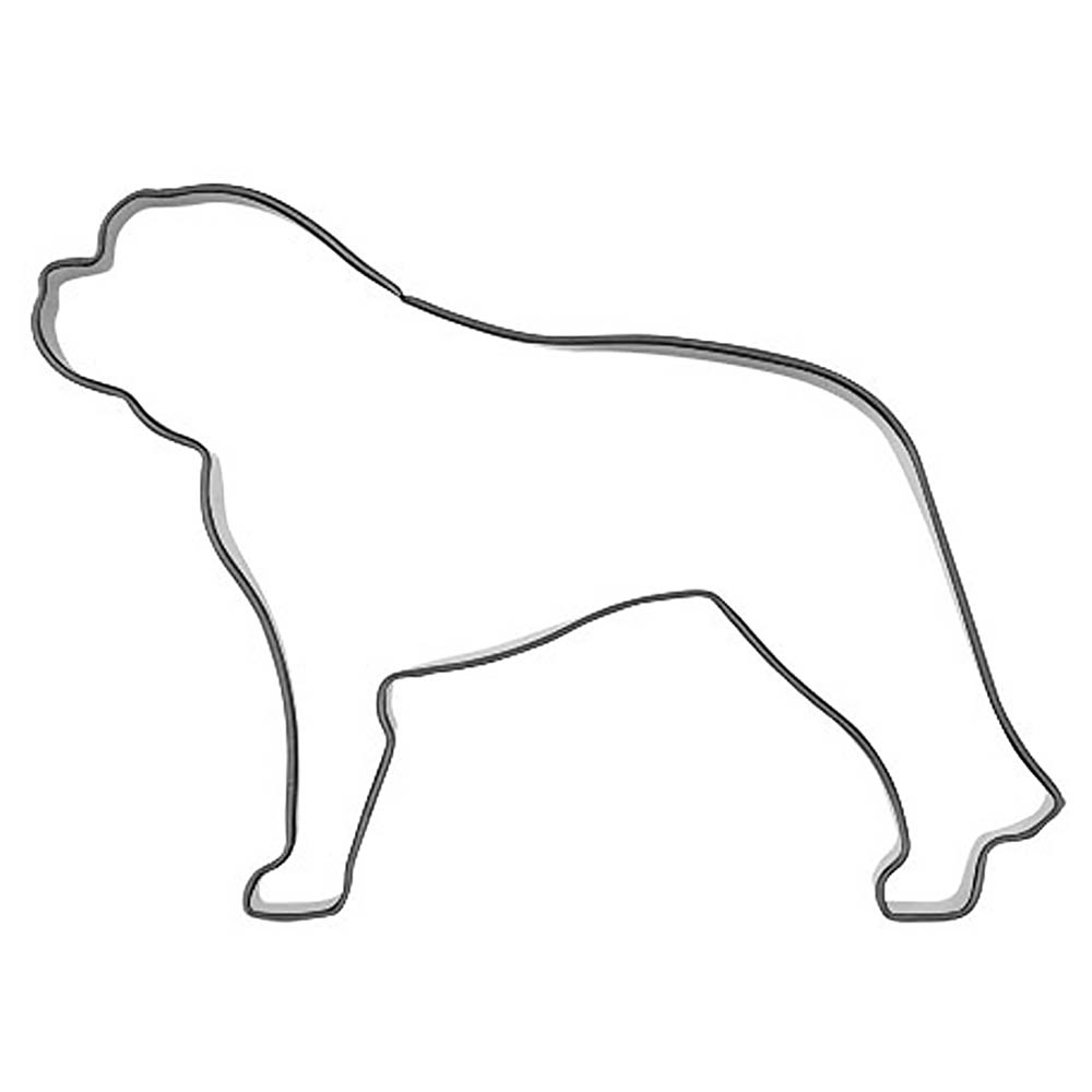 Gingerbread mold dog Saint Bernards dog