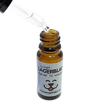 50 ml glasflaska med pipett. Ekologisk lagerblad till nosework Florihana och Opella