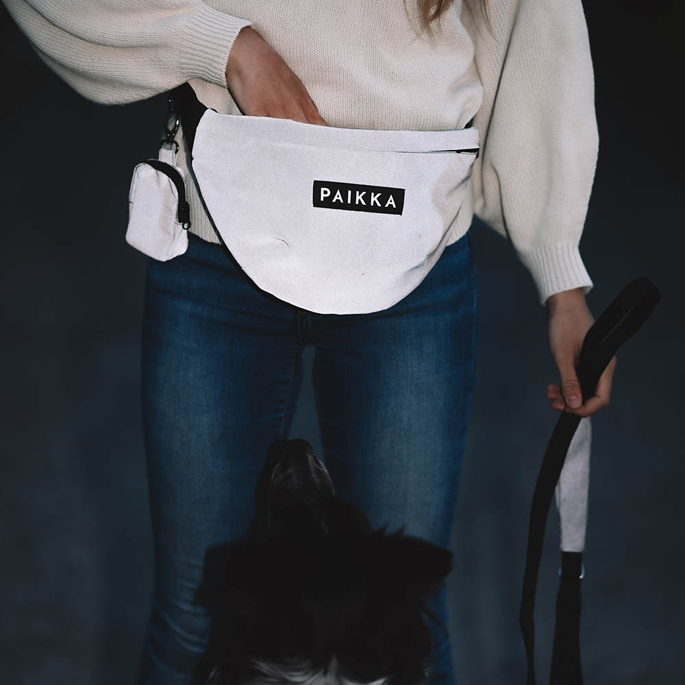 PAIKKA visibility treat bag midjeväska med reflex