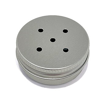 Rund aluminium behållare till nosework utan magnet