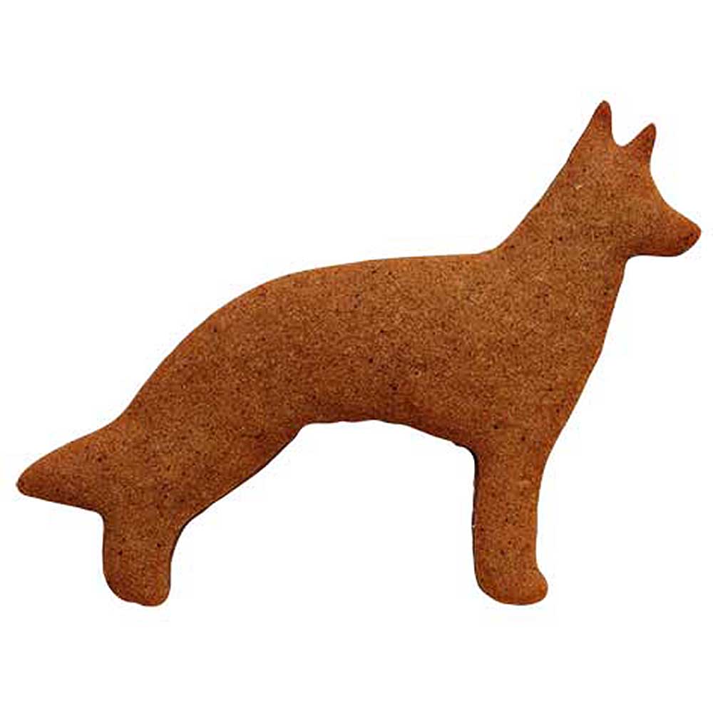 Pepparkaka som ser ut som en schäfer