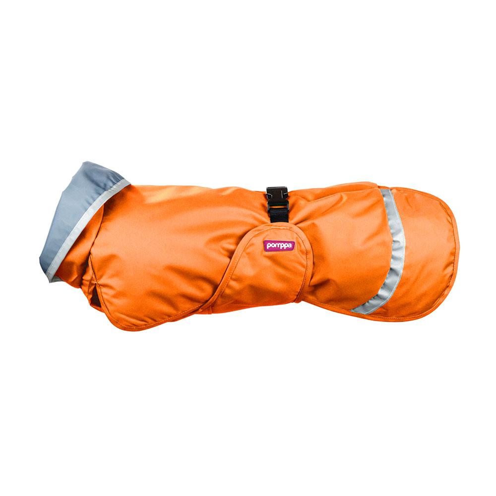 Orange regntäcke