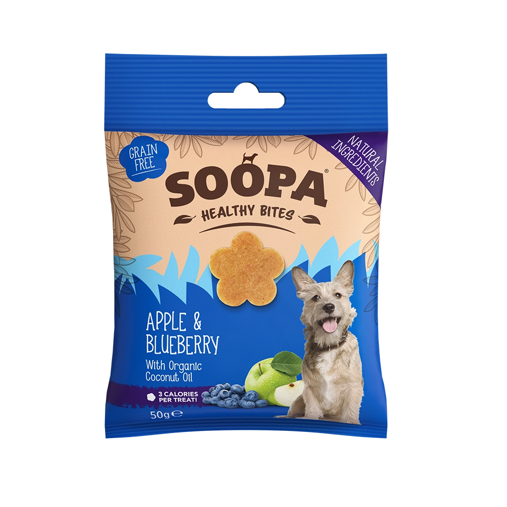 Soopa healthy bites watermelon apple spannmålsfritt fettsnålt hundgodis