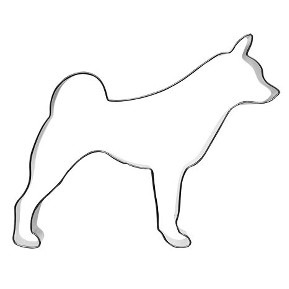 Gingerbread mold in the shape of a Swedish elkhound