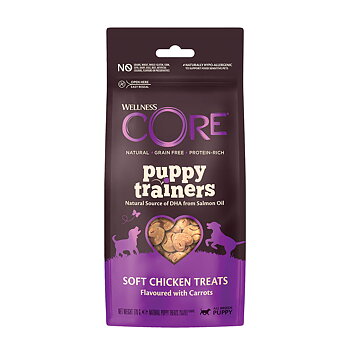 CORE puppy trainers valpgodis spannmålsfri med kyckling och morot