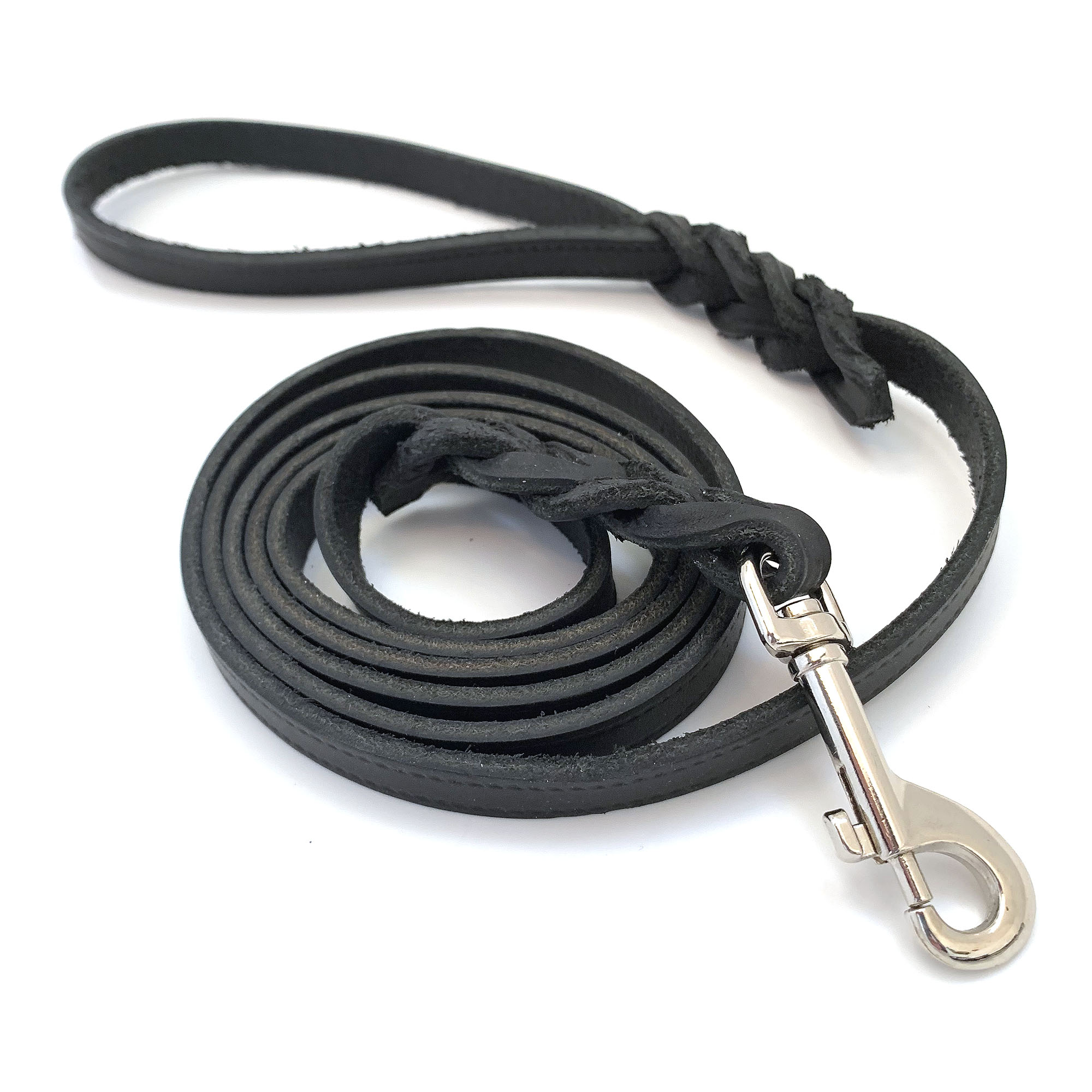 Alac leather leash - black - 3