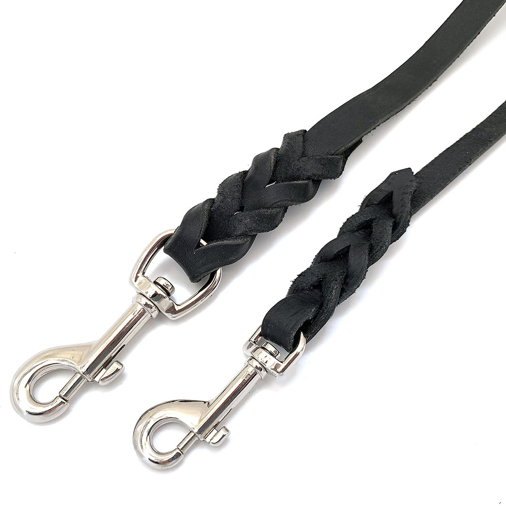 Alac leather leash - black - 4