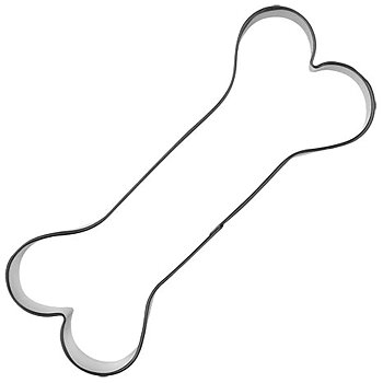 Pepparkaksform av ett hundben