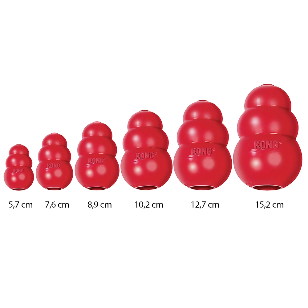 KONG Classic kong hundleksak tålig hund leksak röd