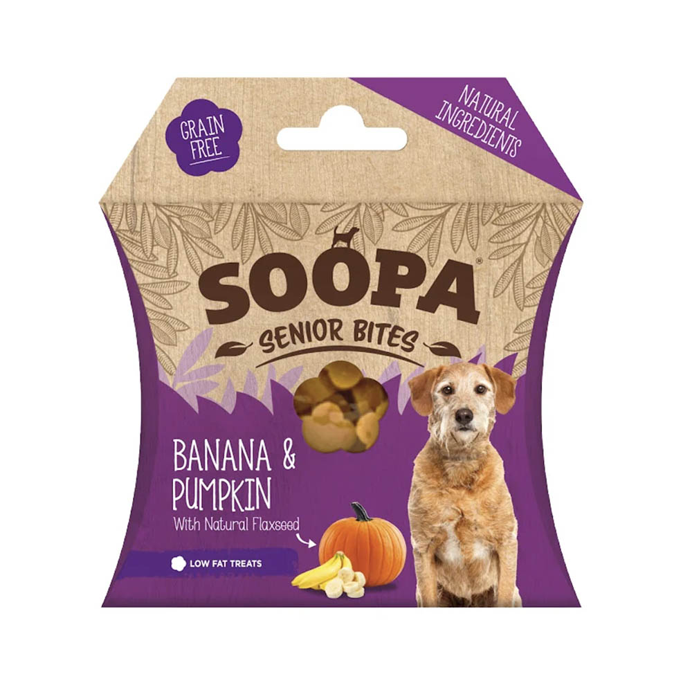 Soopa healthy bites senior till den äldre hunden