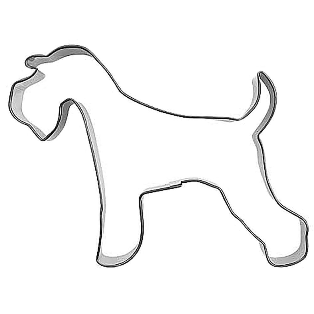 Kakform av en schnauzer weathen terrier