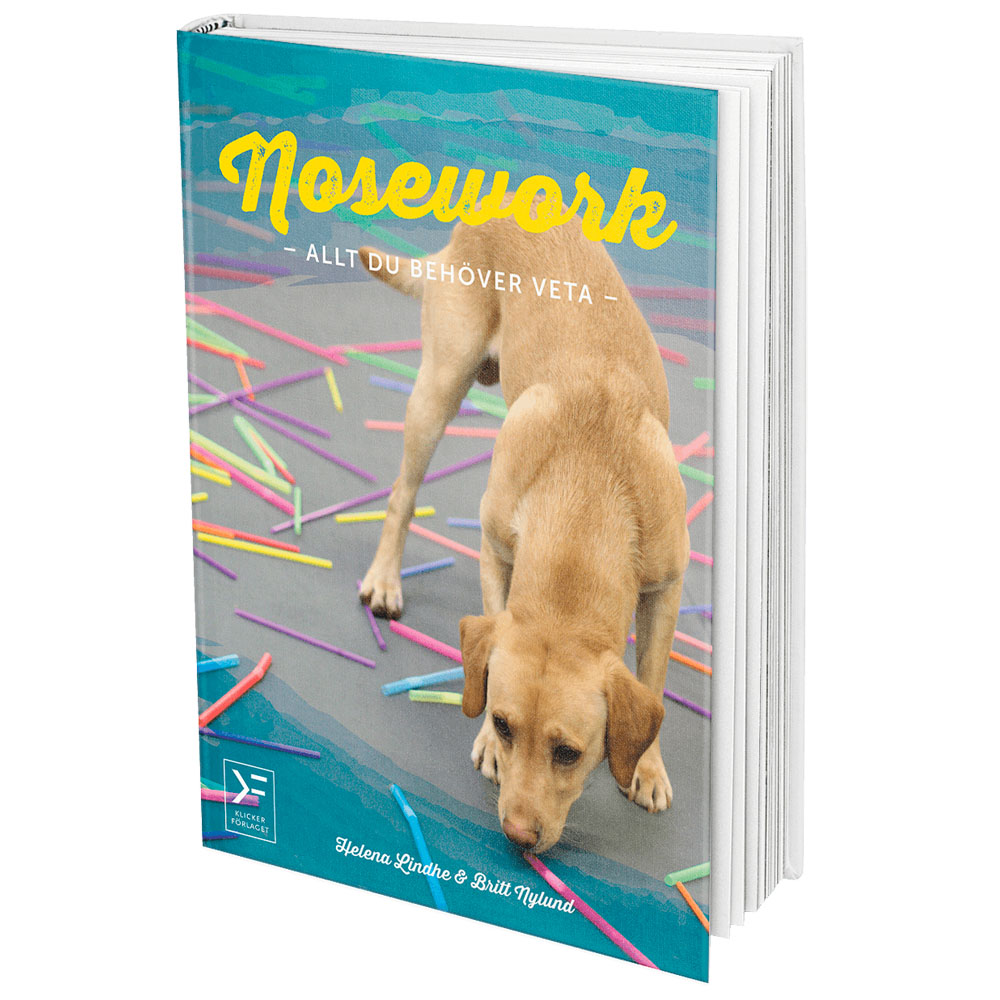 Nosework dog training book in Swedish